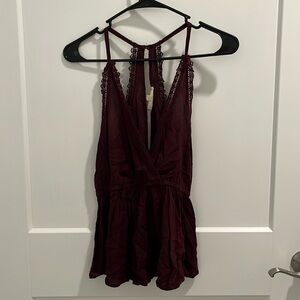 LA Hearts deep purple tank top